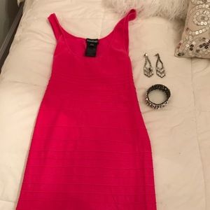 Bebe Pink Bandage Dress Size M/L